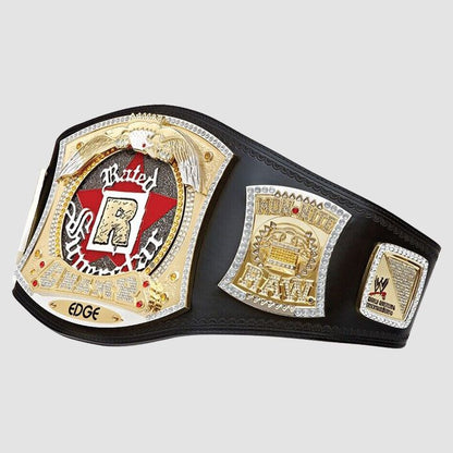 Edge’s Rated R Spinner  Championship Title Belt